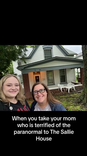 She’s definitely not joining the paranormal investigation team. #thesalliehouse #ghost #paranormal