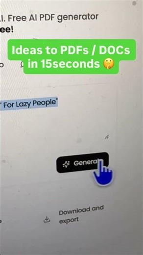 use this ai to convert ideas into beautiful documents and pdfs.