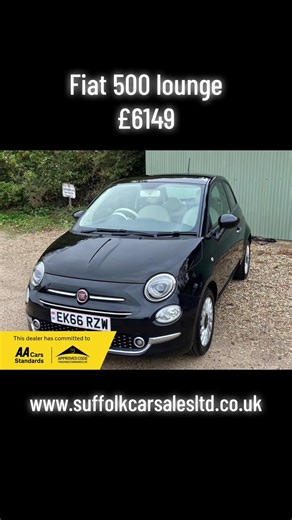 New Arrival: 2016 FIAT 500 Lounge for £6149