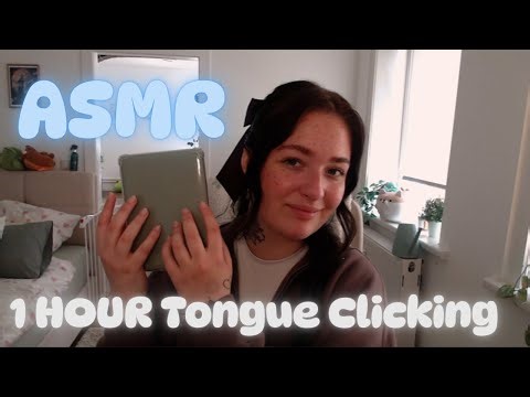 ASMR 1 HOUR Tongue Clicking | No Talking Compilation | tapping, brushing, personal attention