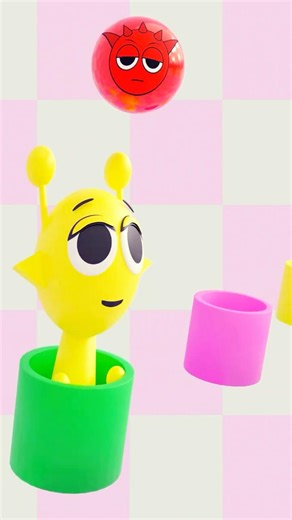 Sprunki Game Ball Jump Raddy 2| 3d Animation #sprunki #raddy #shorts