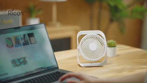Amazon.com: Rican 6 Inches Small Desk fans,USB-C Corded Rechargeable Portable Fan,Ultra Quiet Personal-Fan with 360° Tilt Rotatable and 4 Speeds Adjustable,Mini Wall Mount Fans for Kitchen Office Desktop Bedroom : Home & Kitchen