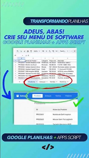 Como criar um MENU PROFISSIONAL no Google Planilhas (Tutorial Passo a Passo)