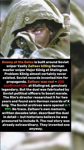 Enemy at the Gates Showed the Greatest Sniper Duel in History. The Russian Side Lied About All of It