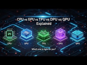 CPU vs GPU vs TPU vs DPU vs QPU Explained | Future of Processors in AI & Computing #CPU #GPU #TPU
