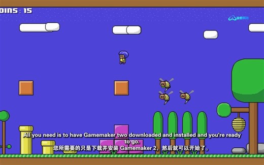 使用Gamemaker简单的GML视觉语言从头开始创建一个受Mario启发的平台游戏