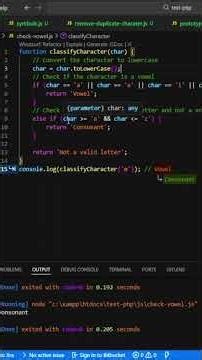 JavaScript Program to Check Vowel or Consonant 🔥 JS Interview Question