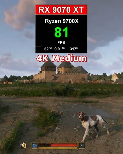 RX 9070 XT vs Kingdom Come: Deliverance II - 4K Settings