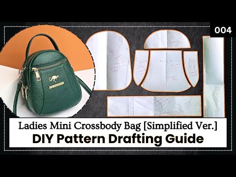 DIY Mini Crossbody Bag | FULL TUTORIAL [Pattern Drafting Guide + Sewing Guide]