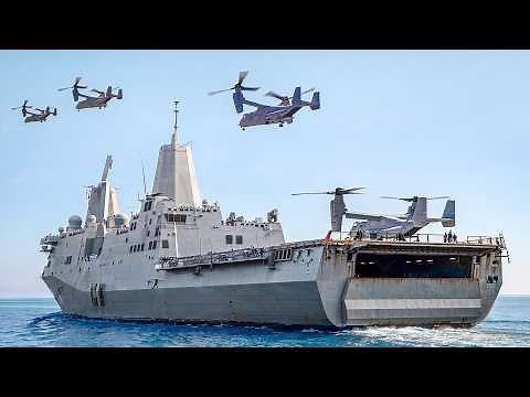 US Navy’s Gigantic Amphibious Warship Fleet in Action