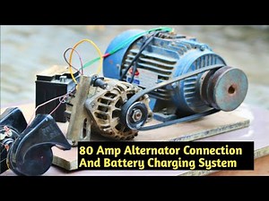 Car Alternator Battery charging wiring / 80 Amp Alternator Connection