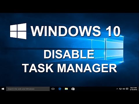 How to Disable Task Manager in Windows 10