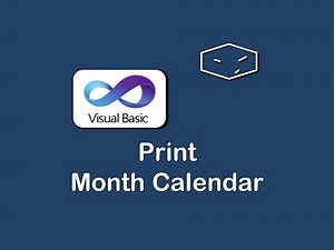 print month calendar in vb.net