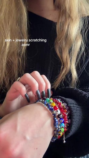 Jewelry ASMR: Relaxing Skin and Jewelry Scratching Sounds