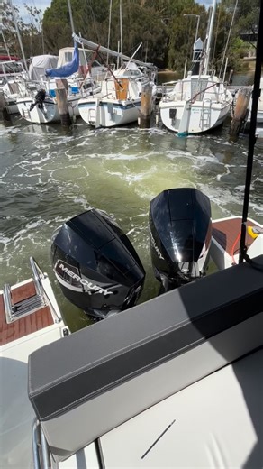 Calibrating and commissioning the Dometic joystick piloting on these Mercury V6 outboards. Complete control at your fingertips. Position hold, heading hold and autopilot all built in. | Stem 2 Stern Marine