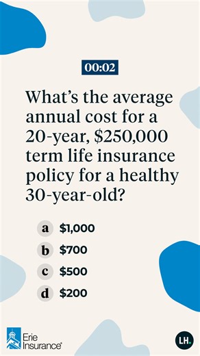 How much do you know about life insurance? #GetLifeInsurance Erie Family Life Insurance Company (Erie, PA). ERIE® life insurance products are not available in New York. Go to https://bit.ly/3L7Dy5w for company licensure and product details. | Erie Insurance
