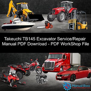 Takeuchi TB145 Excavator Service/Repair Manual PDF Instant Download