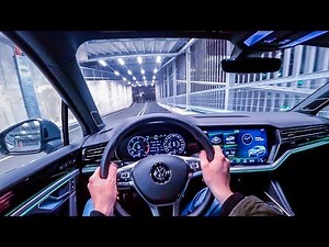 2020 Volkswagen Touareg V8 TDI R-Line (421HP) NIGHT POV DRIVE Onboard (60FPS)