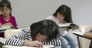 Girl Falling Asleep Because Much Studying Stock Footage Video (100% Royalty-free) 1034176643 | Shutterstock