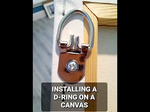 Installing D-Rings on a Canvas