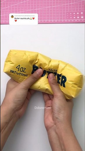 DIY Butter Squishy with Paper 🧈 so satisfying