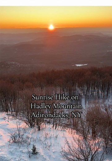 Sunrise Hike on Hadley Mountain, Adirondacks