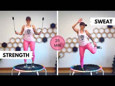 25 Minute Ropeless Jump Rope Rebounder Workout | 3×3 Interval Cardio (Low Impact)
