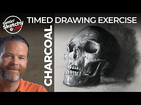 Charcoal Drawing on Toned Paper - Gettin' Sketchy LIVE