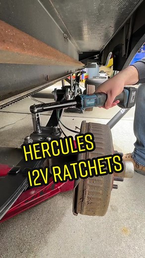 The Hercules 12v Ratchets are available in either 3/8” or 1/4”…regular or extended reach. The compact, slim profile makes these ideal for using in extra tight engine bays and hard to reach places. #HarborFreight #ratchet #powertools #HerculesTools