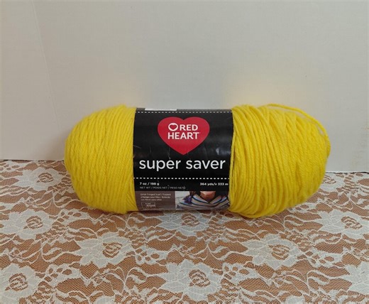 Red Heart Super Saver Yarn: Acrylic No Dye Lot Skein (7oz) - Etsy