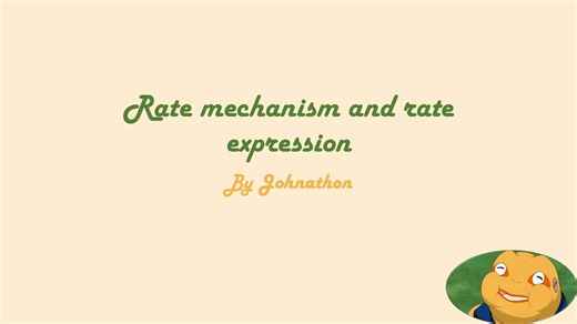 IBDP_化学HL_rate mechanism and rate expression