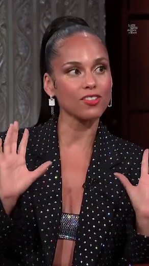 Alicia Keys is all about affirmations and manifestations. She last spoke with Stephen during the pandemic and helped manifest the return of our live studio audience! #Colbert | The Late Show with Stephen Colbert