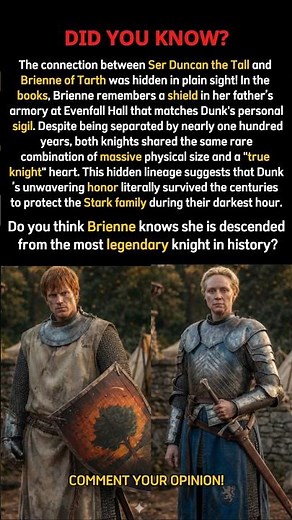 From Dunk to Brienne: The "True Knight" Bloodline | A Knight of the Seven Kingdoms