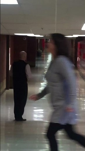 Black Bear Walks The Halls of Bozeman High School || ViralHog