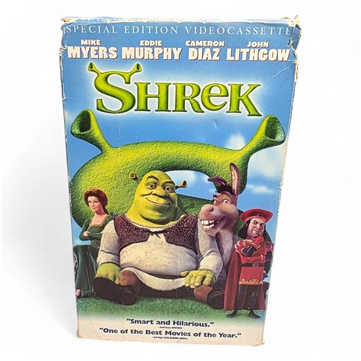 Shrek VHS Special Edition Videocassette Big Box Eddie Murphy Mike Myers Dreamworks Home Video - Etsy
