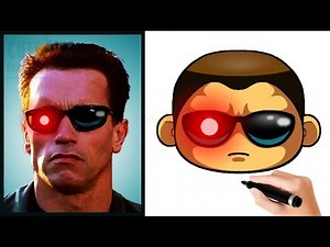 How To Draw Terminator Emoji | Cute Drawings