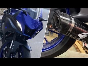 2022 YAMAHA YZF R7 Graves Exhaust System Sound (Walkaround)