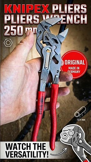 So many uses!#germantools #toolporn #tools knipex pliers wrench 250 10 inch undo hydraulic fittings