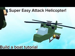 Attack Helicopter tutorial (micro build) | Build a boat
