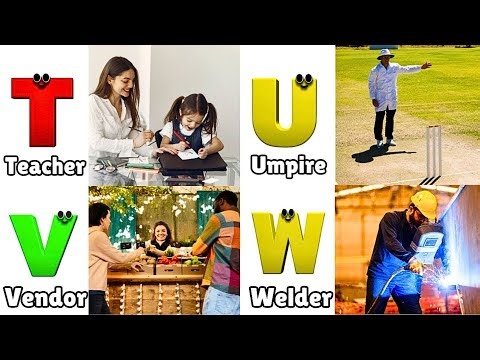 Alphabet Occupations" - ABC Jobs Song for Kids | Learn the alphabet phonics with Jobs & Occupations