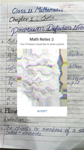 Class 11th Maths: Chapter 1 (Sets) | Premium Definition Notes 🔴🟣 | Board Special!