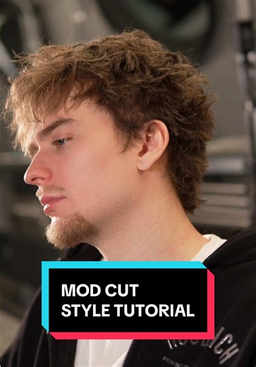 Mod Cut Hairstyle Tutorial - Straight to Wavy Textured Hair using @Type Hair TXTR PACK 🔥💈 #hairstyle #hairtutorial #barber #straighthair #viral