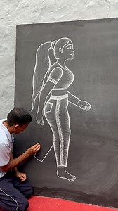 How to draw a gymnastics girl walking position ||🤔🙀👌|| #artist #art #painting #viralvideochallenge #artistnareshkumar | Artist Naresh kumar