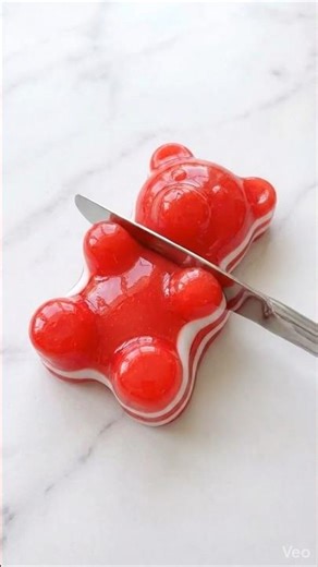 Slime Gummy Bear Cutting Asmr #shorts #youtubeshorts #viral #asmrsounds #asmr #satisfying #fyp