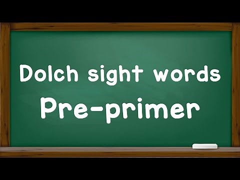 How to read Dolch sight words Pre - Primer | Fabulous Knowledge