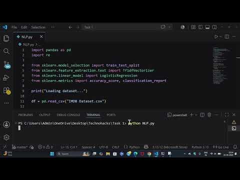 Task : Natural Language Processing (NLP)