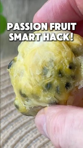 How to Eat Passion Fruit the Smart Way! 🍊✨ (Bonus Sorbet Hack!)