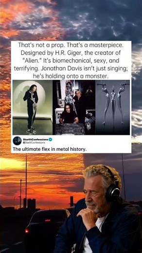 The mic stand designed by the Alien creator. #HRGiger #Korn #SciFiArt