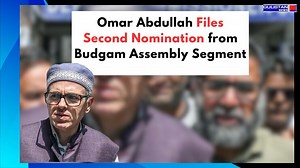 68K views · 807 reactions | NC Vice president Omer Abdullah file his second nomination from Budgam assembly segment He was accompanied by Aga Mehmood of Budgam along with his supporters Omar Abdullah J&K National Conference | Gulistan News Channel | Facebook