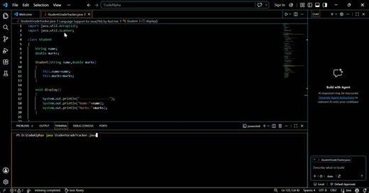 #codealpha #java #javaprogramming #studentgradetracker #oop #arraylist #coding #github #softwaredevelopment #learning #internship #programming #computerscience | Tanvi Sanap